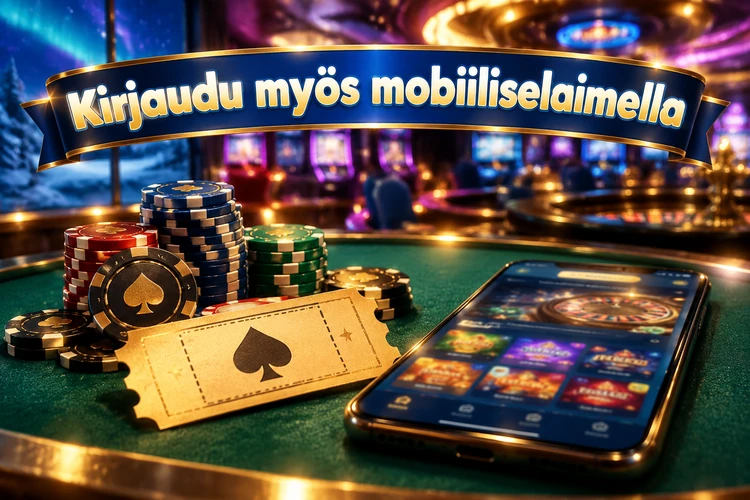 Kirjaudu myös mobiiliselaimella